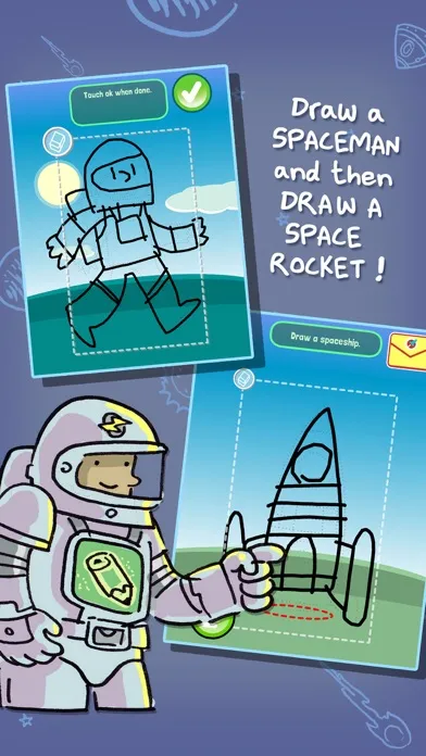 Tangkapan layar Draw A Rocket