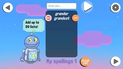 Capturas de pantalla de Robo Spelling Lite