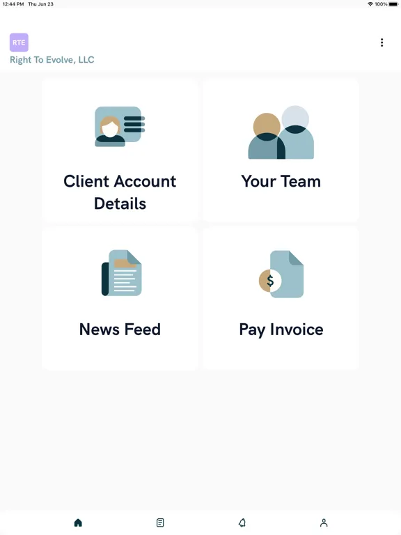 Ảnh chụp màn hình của MBE CPAs iPad 