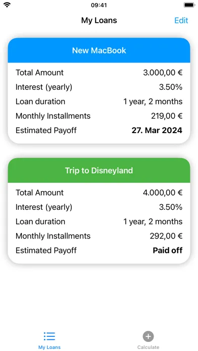 Loans - My Loan Calculator应用截图