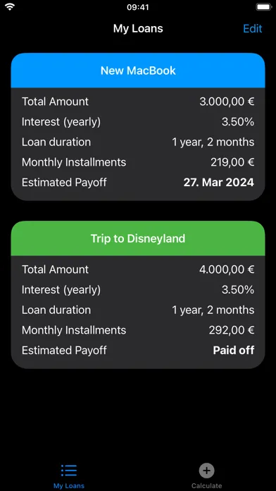 Loans - My Loan Calculator应用截图