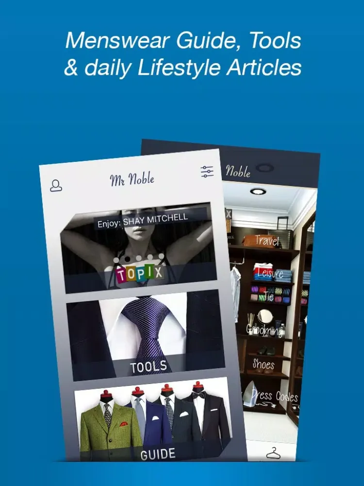 Captures d'écran de Mr. Noble - The Gentleman Lifestyle App iPad 