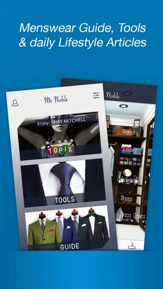 Captures d'écran de Mr. Noble - The Gentleman Lifestyle App