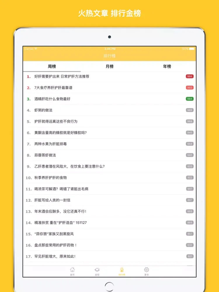 护肝计划 - 养肝护肝手册大全 iPad  سکرین شاٹس