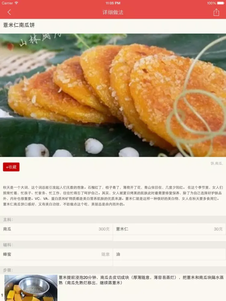 自制南瓜饼秘方大全 iPad  স্ক্রিনশট