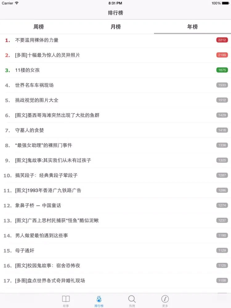 小故事大道理 - 故事会全集在线阅读~ iPad  Screenshots