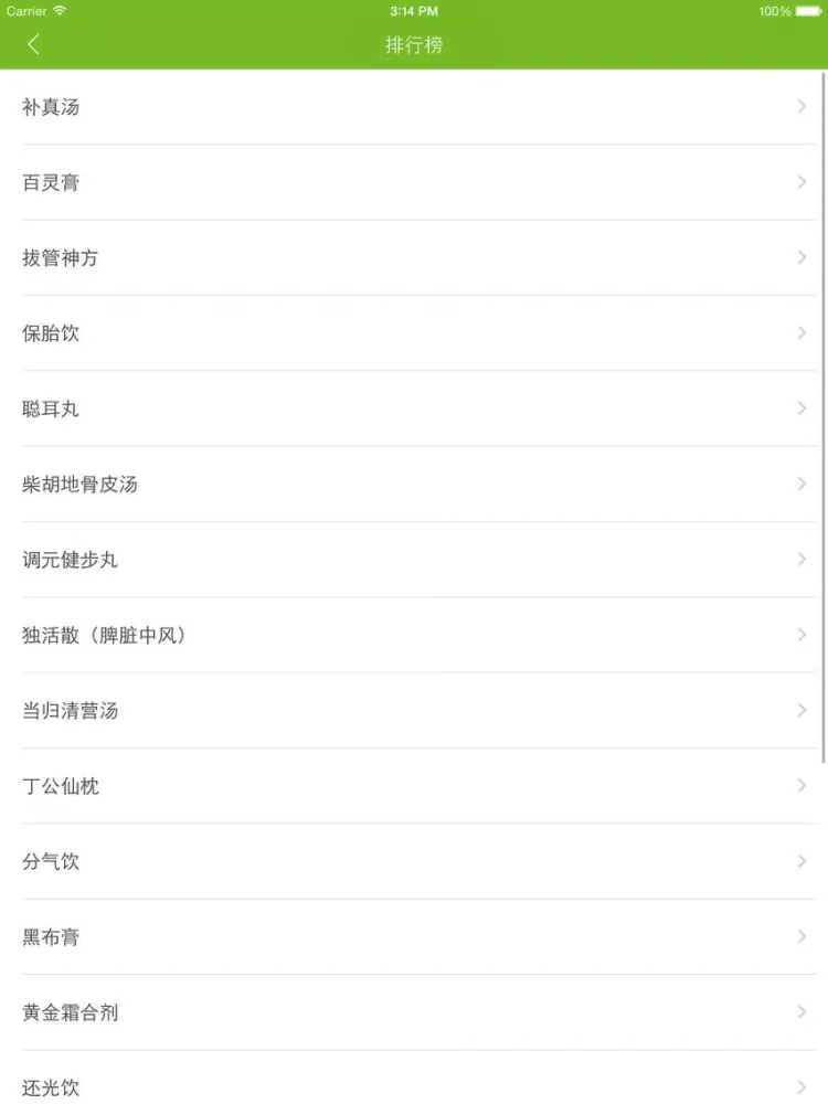 Tangkapan layar 中药方剂大全 - 堪称中医方剂大辞典 iPad 