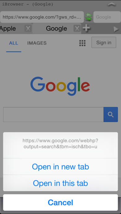 Screenshot di iFox Browser