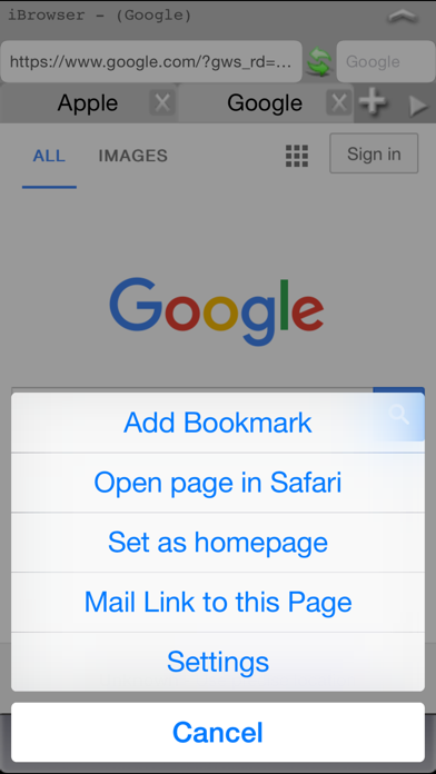 Screenshot di iFox Browser