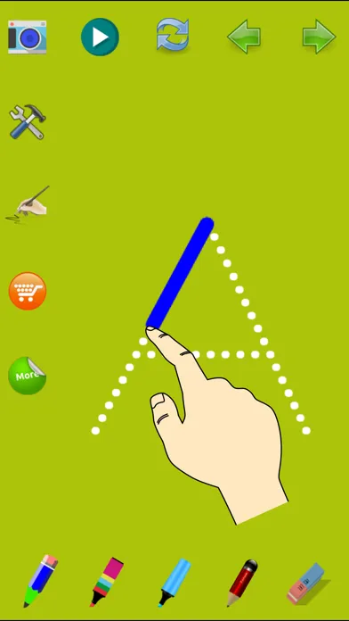 Tangkapan skrin Trace Letter Level 4, Uppercas