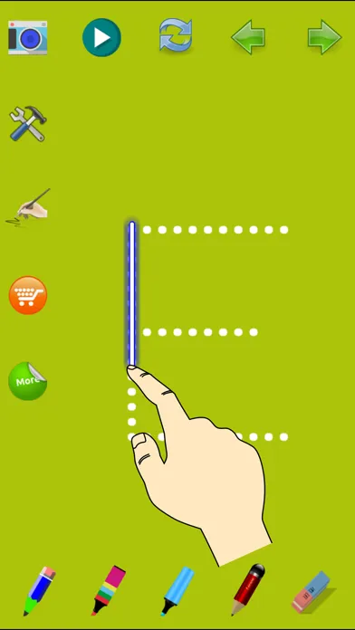 Tangkapan skrin Trace Letter Level 4, Uppercas