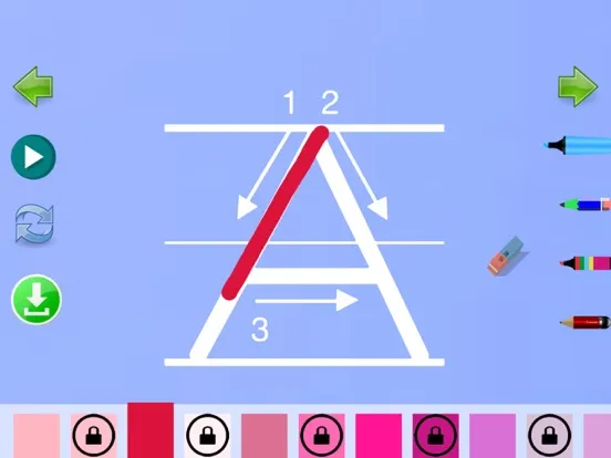 Trace German Letters iPad  Screenshots