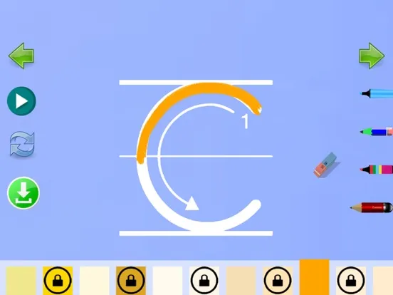 Trace German Letters iPad  Screenshots