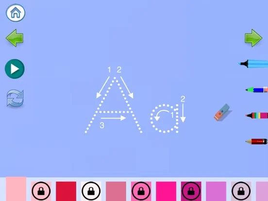 Trace German Letters iPad  Screenshots
