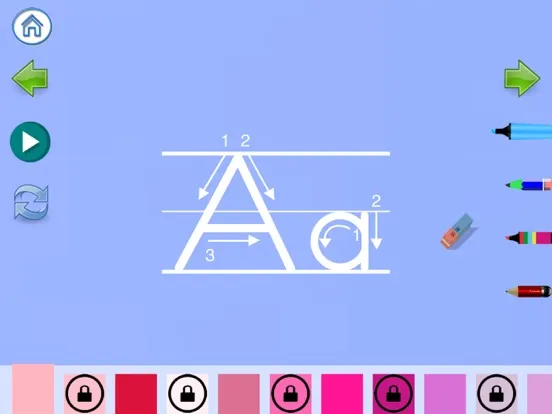 Trace German Letters iPad  Screenshots