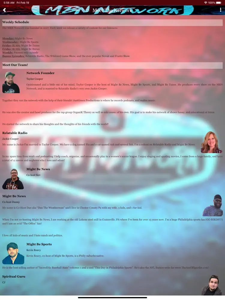 Скриншоты MBN Network iPad 