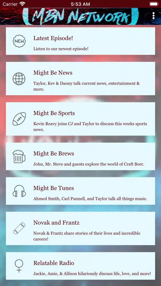 Скриншоты MBN Network
