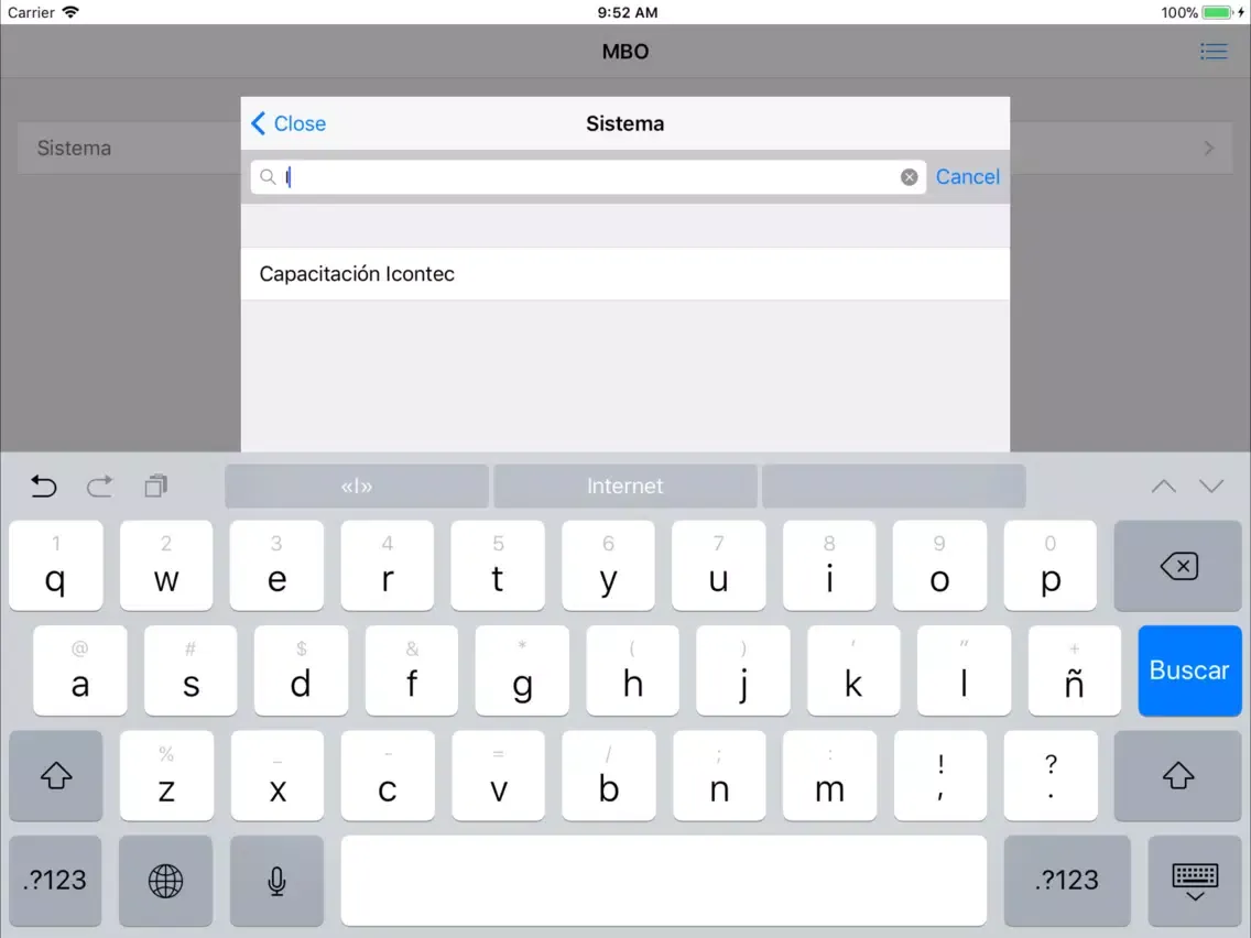 Tangkapan layar ASOF by MBO iPad 