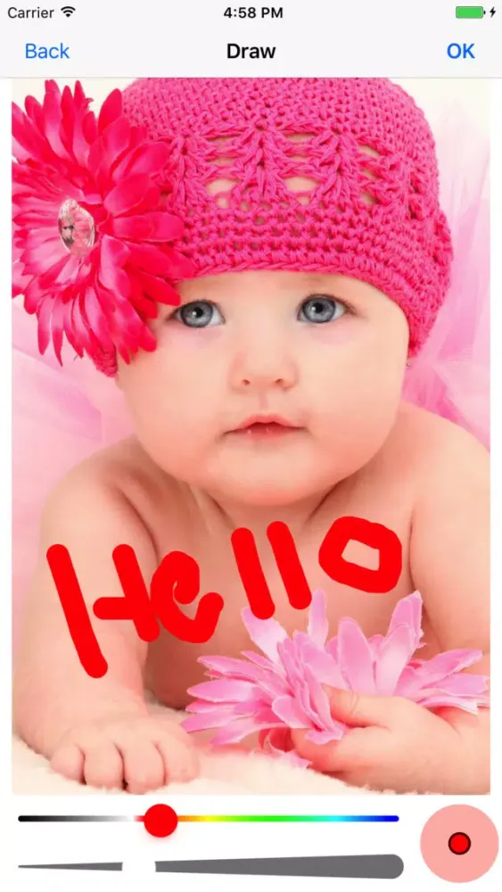 Tangkapan layar Mrs Baby Photo Editor