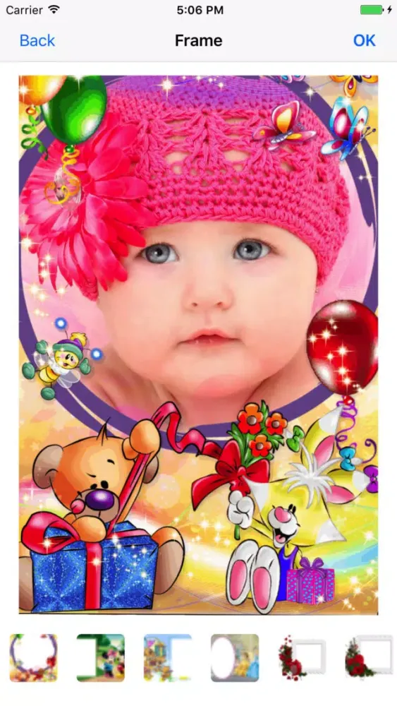 Tangkapan layar Mrs Baby Photo Editor