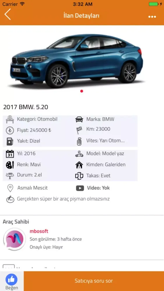 Скриншоты Oto Galeri | İkinci El Araç Alış Satış Uygulaması