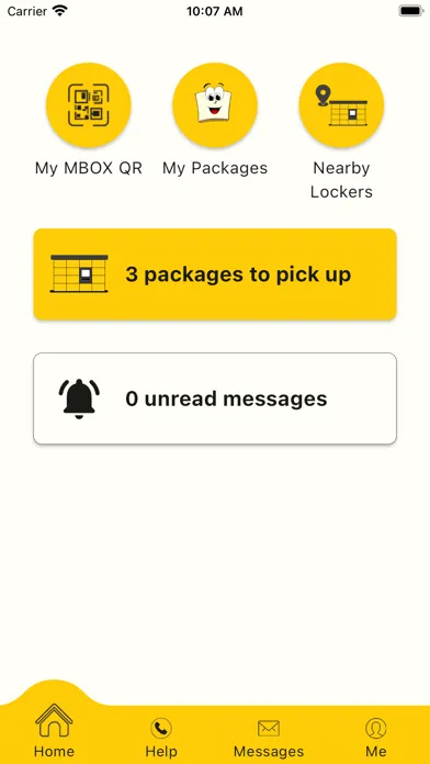 Capturas de tela do MBOX Smart Lockers