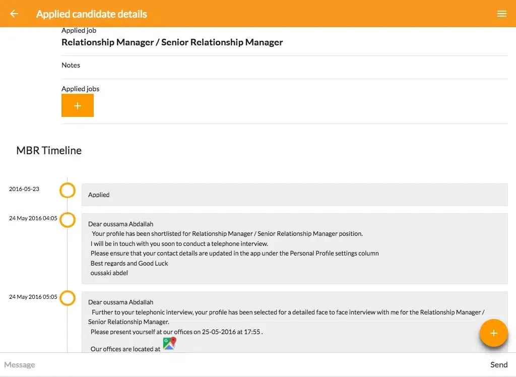 Screenshot di Mbr jobs iPad 