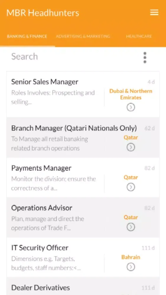 Screenshot di Mbr jobs