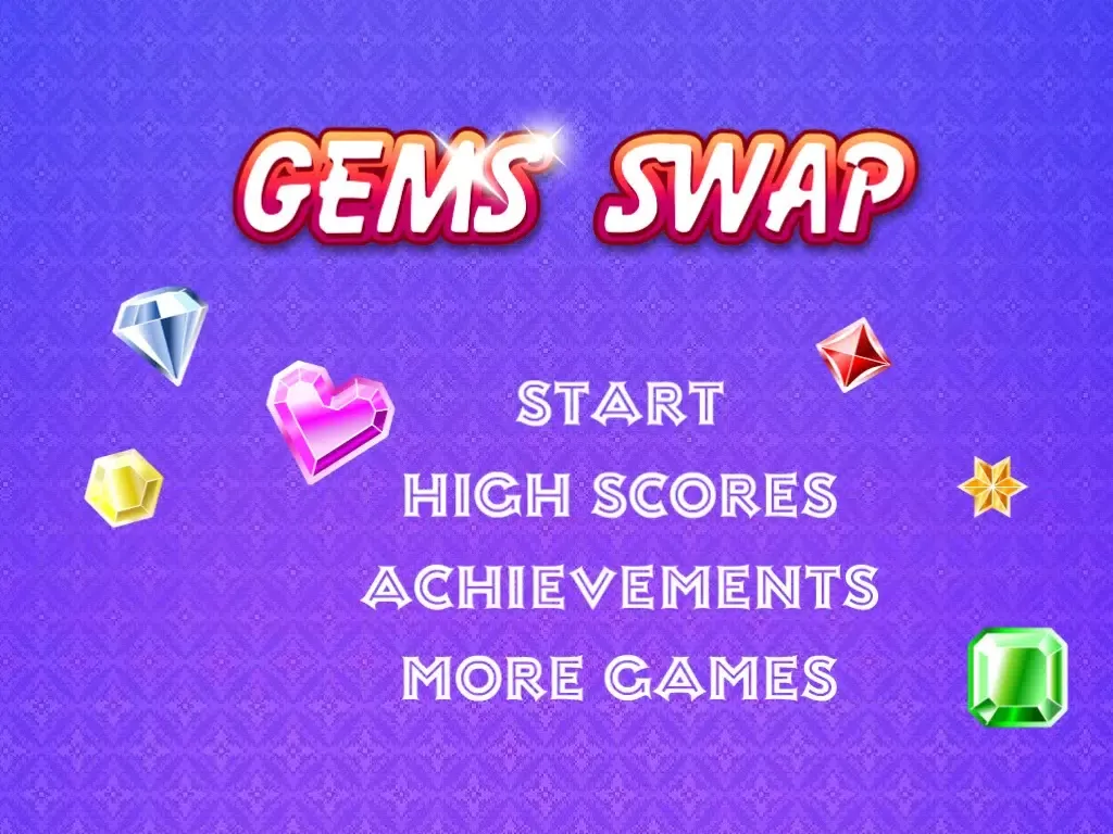 Gems Swap HD iPad  स्क्रीनशॉट