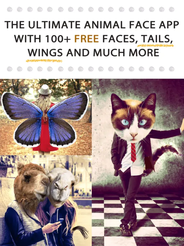 Animal Face Pro - Cat stickers for your photos and more iPad  سکرین شاٹس