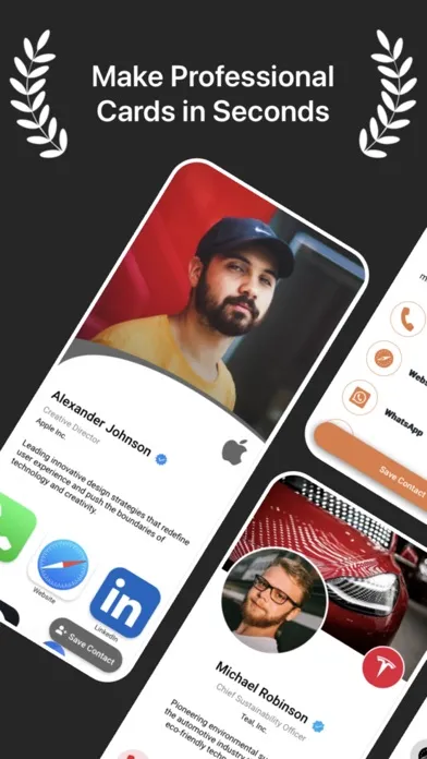 Capturas de pantalla de SwiftCard: QR Business Card