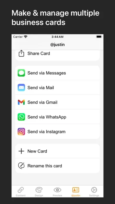 Capturas de pantalla de SwiftCard: QR Business Card