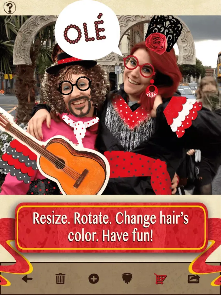 Crazy Flamenco Costume Booth - A Funny Photo Editor and Uploader iPad  سکرین شاٹس