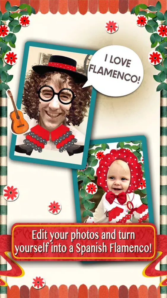 Crazy Flamenco Costume Booth - A Funny Photo Editor and Uploader سکرین شاٹس