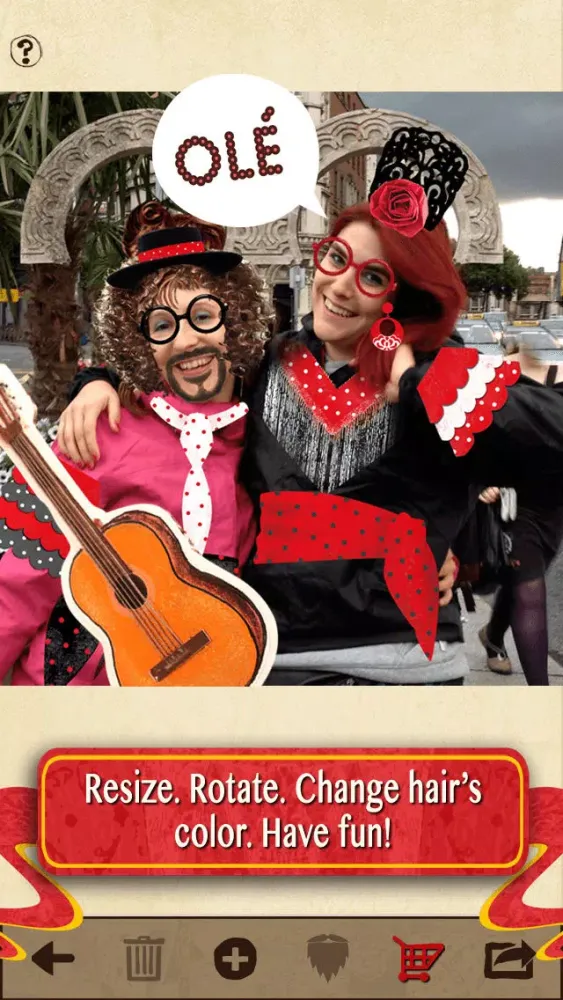 Crazy Flamenco Costume Booth - A Funny Photo Editor and Uploader سکرین شاٹس