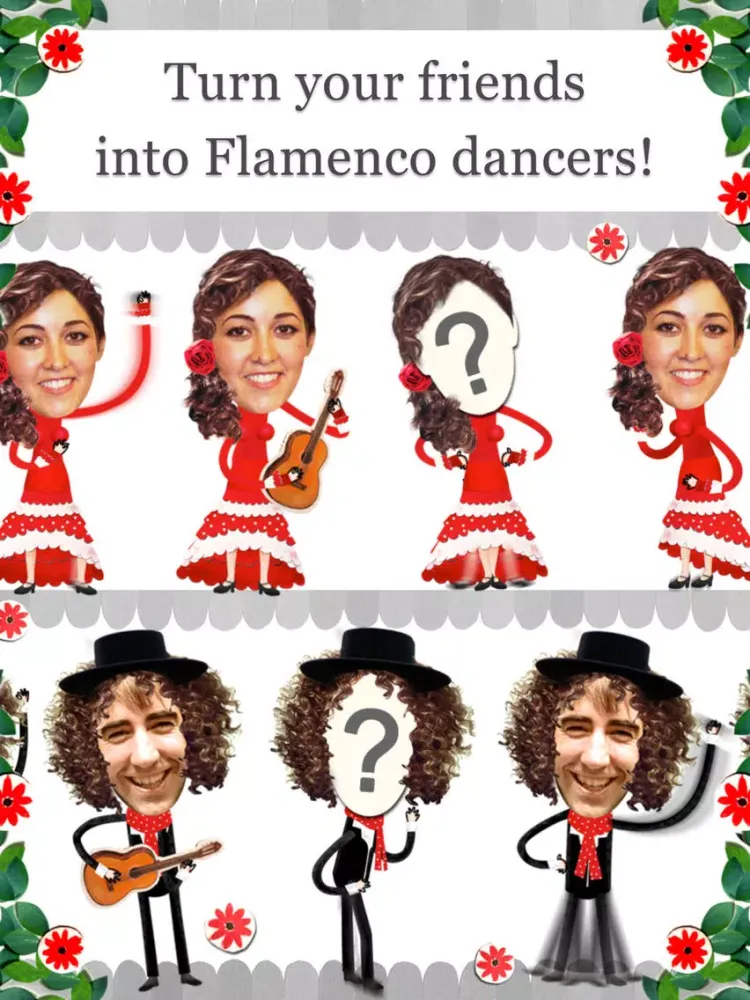 Crazy Flamenco Rumba Dance – Enjoy dancing Spanish music with this funny Face Photo Booth (perfect for guitar lovers) iPad  스크린샷
