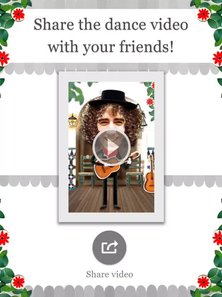 Crazy Flamenco Rumba Dance – Enjoy dancing Spanish music with this funny Face Photo Booth (perfect for guitar lovers) iPad  스크린샷