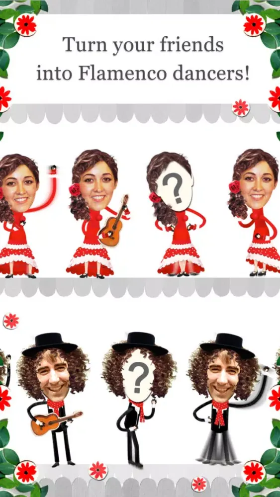 Crazy Flamenco Rumba Dance – Enjoy dancing Spanish music with this funny Face Photo Booth (perfect for guitar lovers) 스크린샷