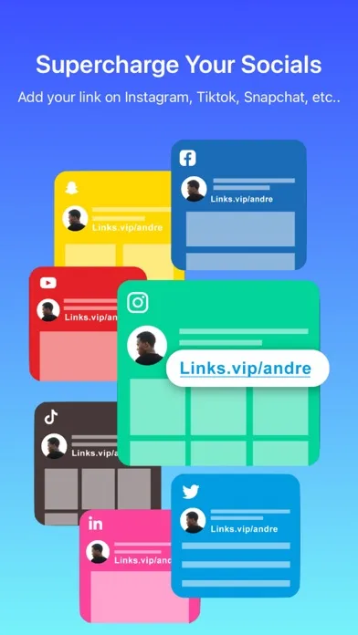 Ảnh chụp màn hình của Links VIP -  Link in bio tree