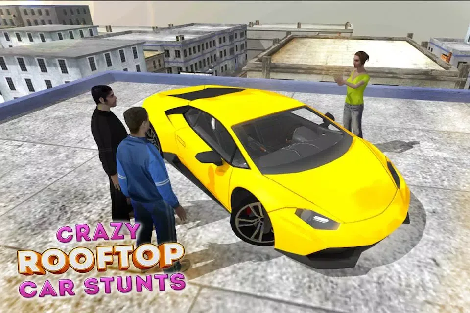 Crazy Roof Top Car Stunts 3D应用截图