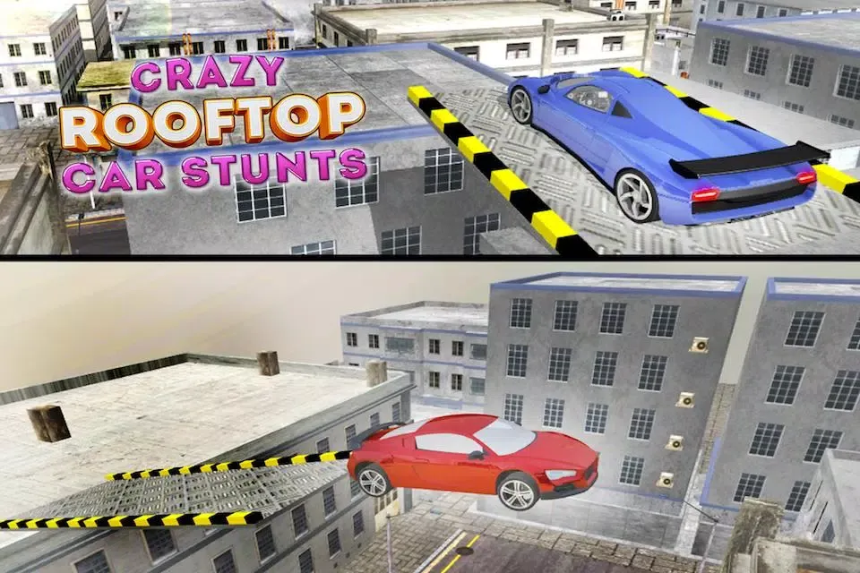 Crazy Roof Top Car Stunts 3D应用截图