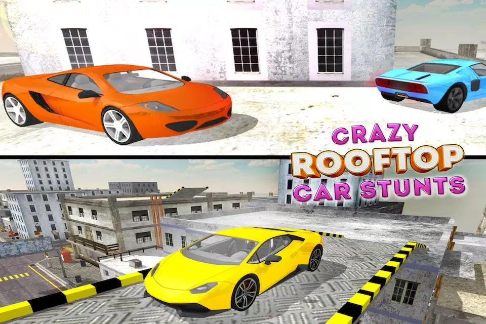 Crazy Roof Top Car Stunts 3D应用截图