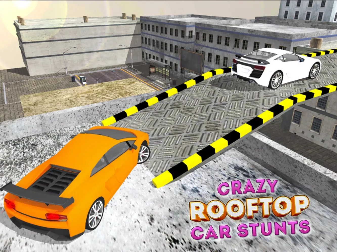 Crazy Roof Top Car Stunts 3D应用截图