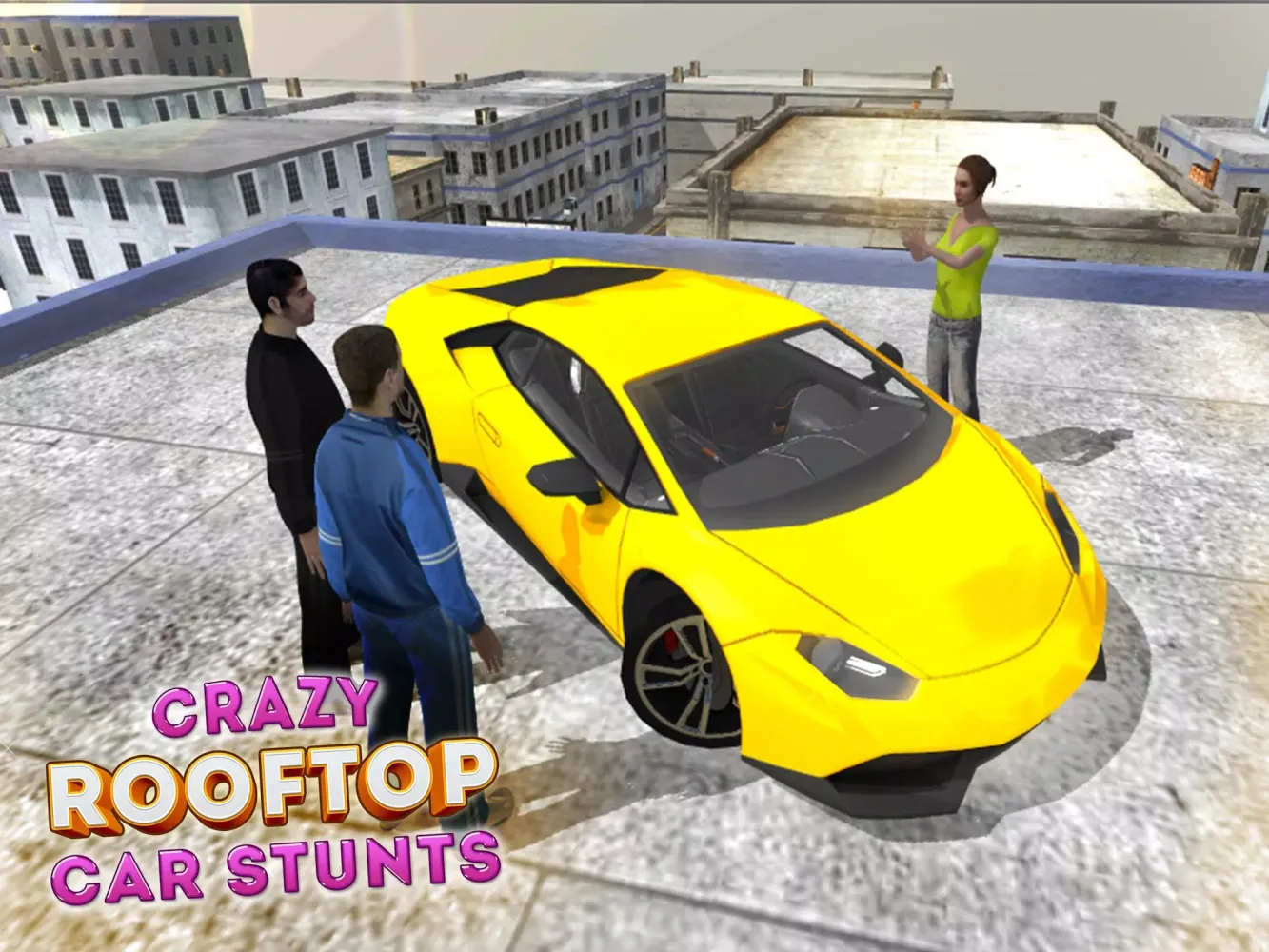 Crazy Roof Top Car Stunts 3D应用截图