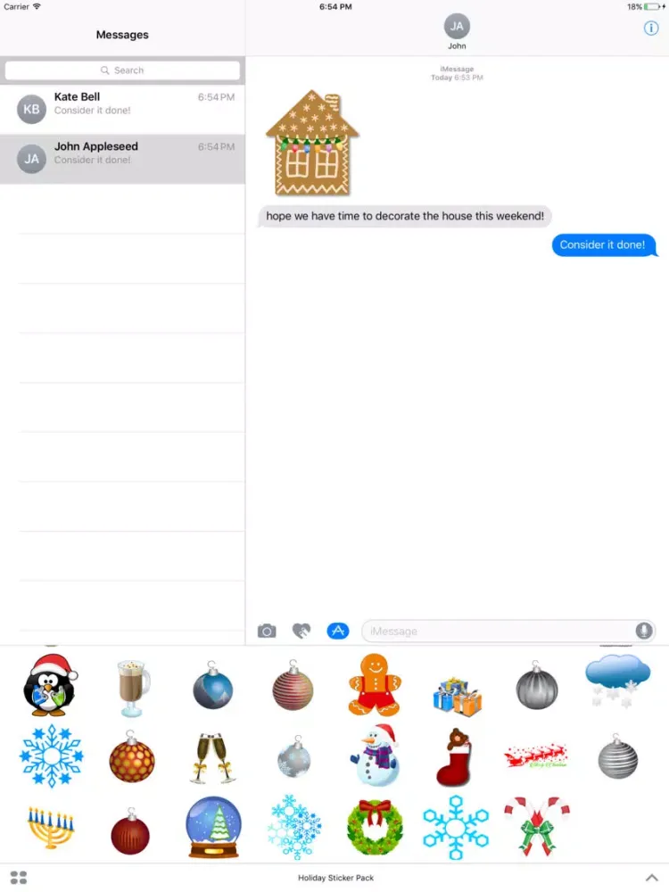 Zrzuty ekranu 'Tis The Season Sticker Pack iPad 