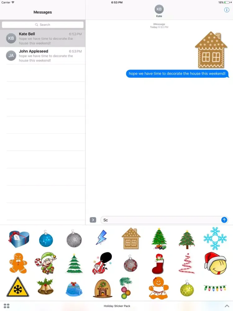 Zrzuty ekranu 'Tis The Season Sticker Pack iPad 