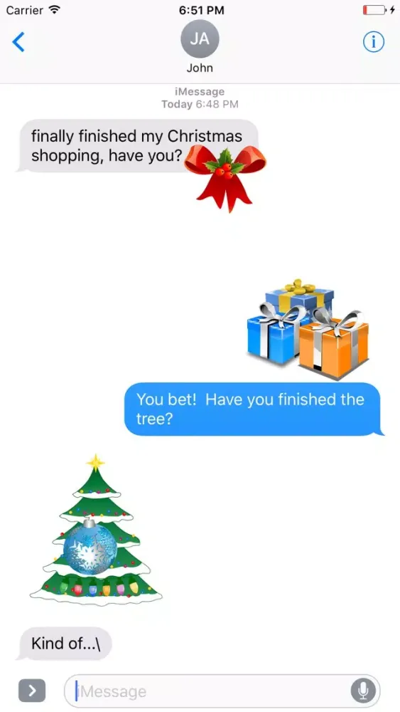 Zrzuty ekranu 'Tis The Season Sticker Pack