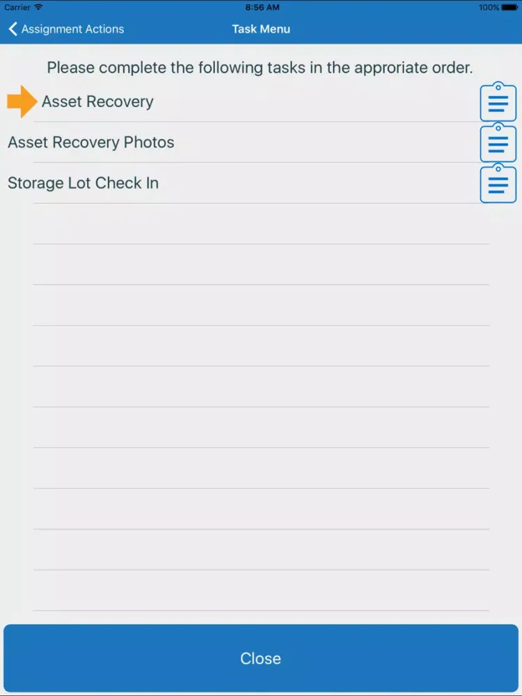 Recovery Connect iPad  スクリーンショット