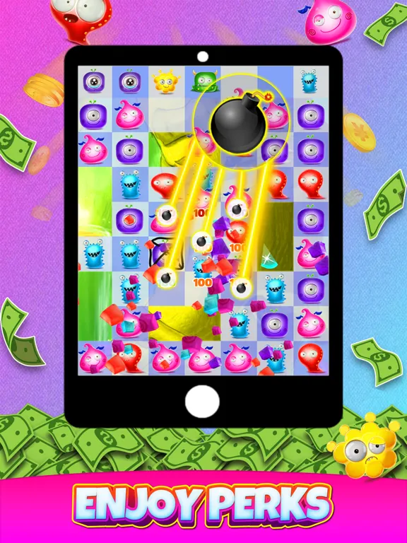 Zrzuty ekranu Candy Monster - Win Real Cash iPad 
