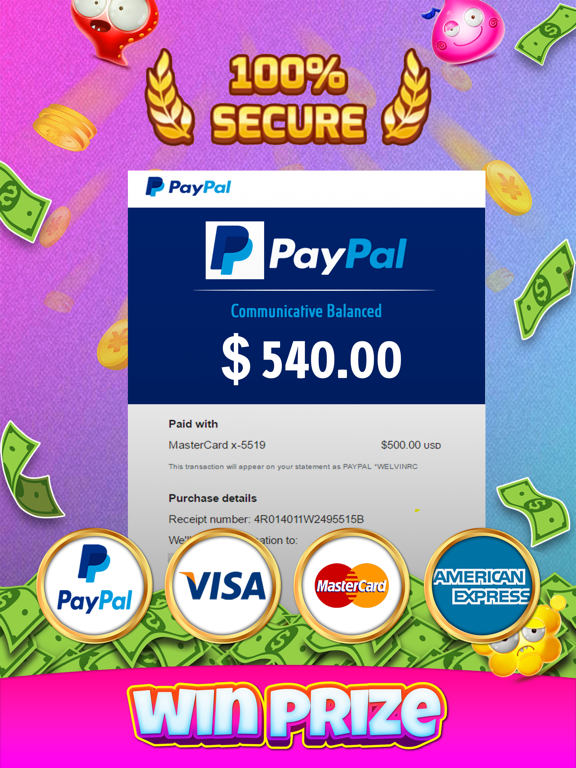 Capturas de tela do Candy Monster - Win Real Cash iPad 